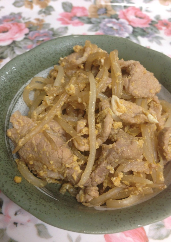 オイスターソースで☆豚肉ともやしの卵とじ-レシピのメイン写真