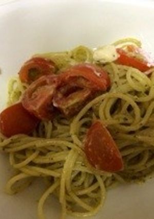 簡単☆バジルとクリームチーズのパスタ-レシピのメイン写真