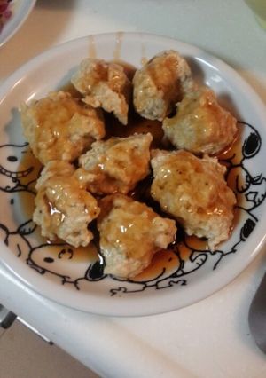 鶏団子の餡掛けのせ♡-レシピのメイン写真
