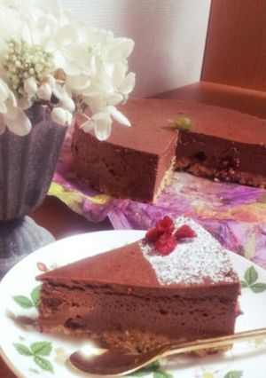 チョコチーズケーキ バレンタイン-レシピのメイン写真