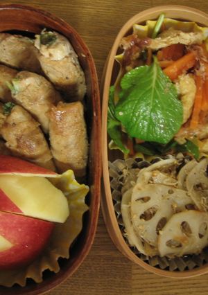 豚肉の水菜巻き　お弁当（34）-レシピのメイン写真