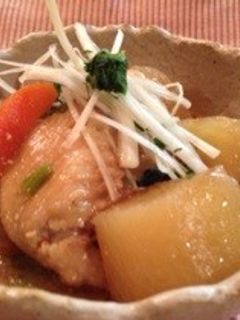 大根 手羽先のピリ辛味噌煮-レシピのメイン写真