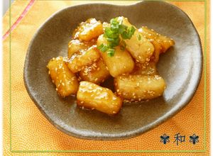 お店の味を再現♪長芋の甘辛ゴマがらめ＊-レシピのメイン写真