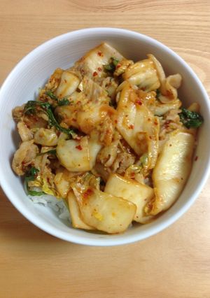 簡単☆豚キムチ丼-レシピのメイン写真