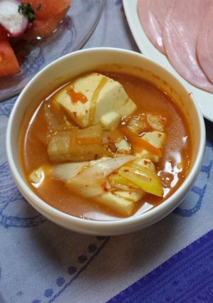 味も日本風☆豆腐チゲスープ-レシピのメイン写真