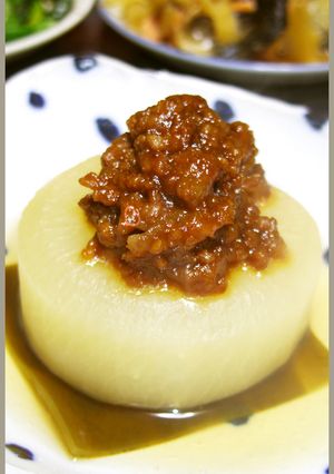 簡単にお店の味！ふろふき大根の肉味噌のせ-レシピのメイン写真
