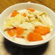 白菜ときのこたっぷりミルクスープ
