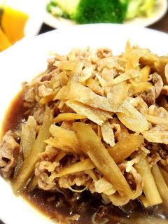 忙しい人必見!簡単♪牛肉とごぼうの炒め煮-レシピのメイン写真