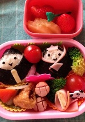 キャラ弁 ＊ひな祭り＊-レシピのメイン写真