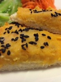 パンにスイートポテト-レシピのメイン写真