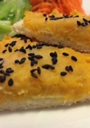 パンにスイートポテト-レシピのメイン写真