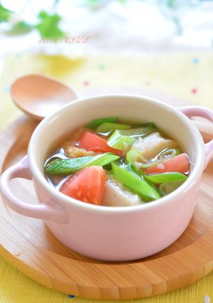 プチッ♪薩摩揚げとトマトのさっぱりスープ-レシピのメイン写真