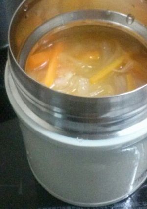 【スープジャー】簡単玉ねぎスープ-レシピのメイン写真