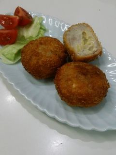 チーズin里芋コロッケ☆豚肉巻き-レシピのメイン写真