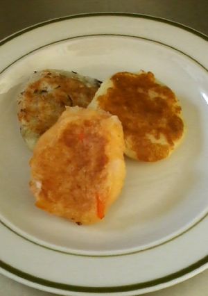 離乳食　３色おやき　チーズ味-レシピのメイン写真