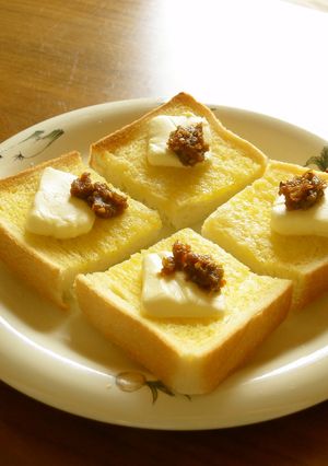 ふきみそとクリームチーズのトースト-レシピのメイン写真