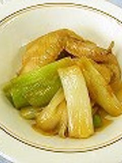 ねぎと手羽先の煮物-レシピのメイン写真