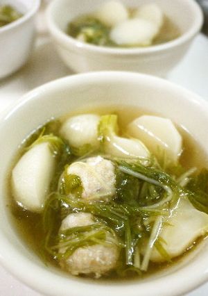 チビかぶ＆肉団子のスープ煮-レシピのメイン写真