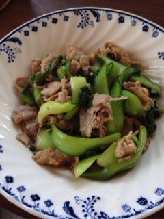 スピードおかず☆青梗菜と豚肉の炒めもの-レシピのメイン写真