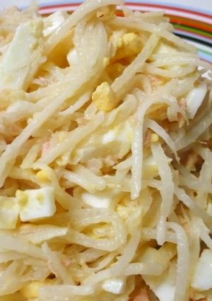 子供が山盛りで食べる大根サラダ♪-レシピのメイン写真