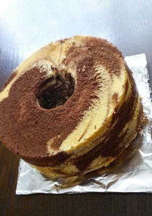 マーブルシフォンケーキ-レシピのメイン写真