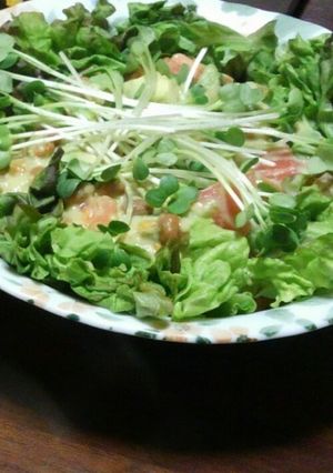 爽やか☆トマト納豆アボカドのマヨサラダ-レシピのメイン写真