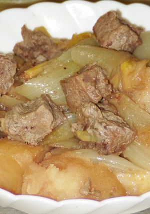 焼き肉のタレ&サイコロステーキで肉じゃが-レシピのメイン写真