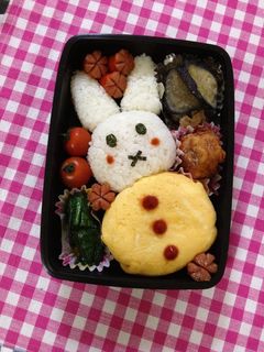 うさちゃん弁当(^ー゜)-レシピのメイン写真