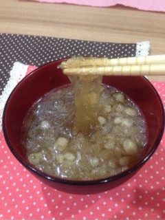簡単5分!揚げ玉と春雨の和風スープ-レシピのメイン写真