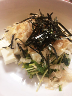 豆腐と水菜の簡単サラダ-レシピのメイン写真