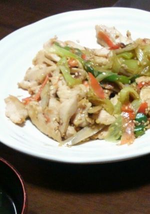 甘？辛？うま！鶏むね肉と野菜の炒め物-レシピのメイン写真