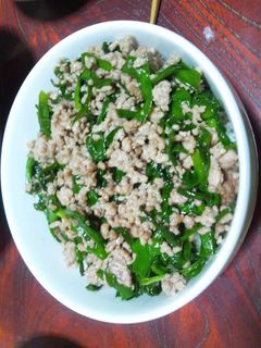 簡単すぐに出来るニラ挽き肉丼-レシピのメイン写真