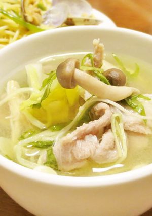 パスタのゆで汁で☆具だくさん水炊き-レシピのメイン写真