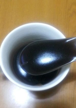 レンジで簡単！黒豆煮汁で葛湯風-レシピのメイン写真