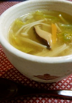 白菜と茸のトロトロな中華スープ♪-レシピのメイン写真