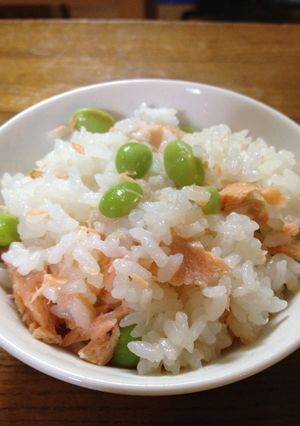 鮭と枝豆のごはん-レシピのメイン写真