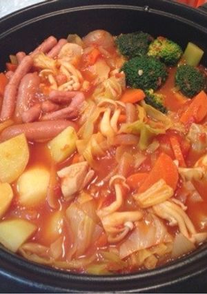 野菜たっぷりトマト鍋-レシピのメイン写真