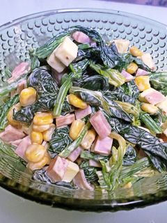 ☆☆ほうれん草のチーズコーンサラダ☆☆-レシピのメイン写真