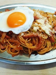 ナポリタン目玉焼きのせ-レシピのメイン写真