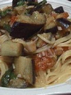 ナスとトマトのパスタ-レシピのメイン写真