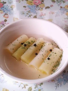 ネギのワインスープ煮-レシピのメイン写真