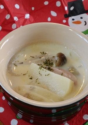 じゃがいもと魚肉ソーセージのミルク煮-レシピのメイン写真