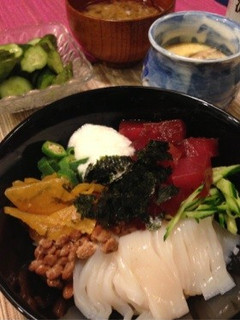 ヘルシー簡単乗せるだけネバネバ丼-レシピのメイン写真