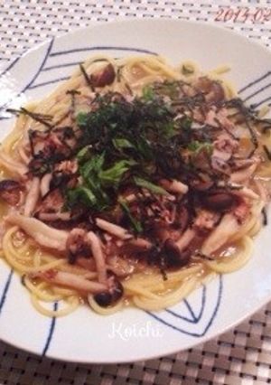 【男飯】ツナとキノコの和風スープスパ-レシピのメイン写真