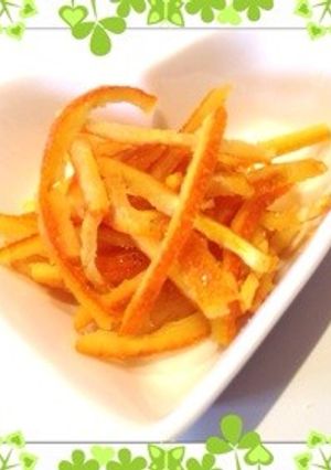 レンジで作るオレンジピール-レシピのメイン写真