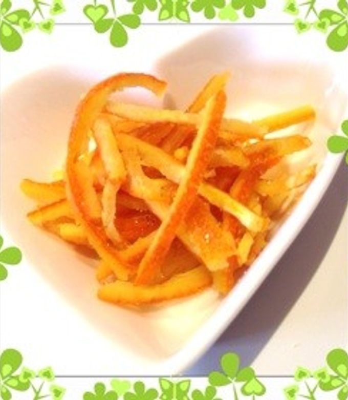 レンジで作るオレンジピール-レシピのメイン写真