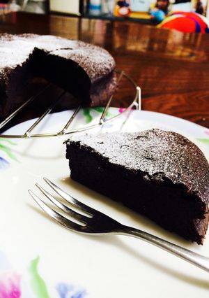 炊飯器でチョコレートケーキ♡カプリ風-レシピのメイン写真