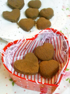 バレンタインチョコハートのトリュフ-レシピのメイン写真