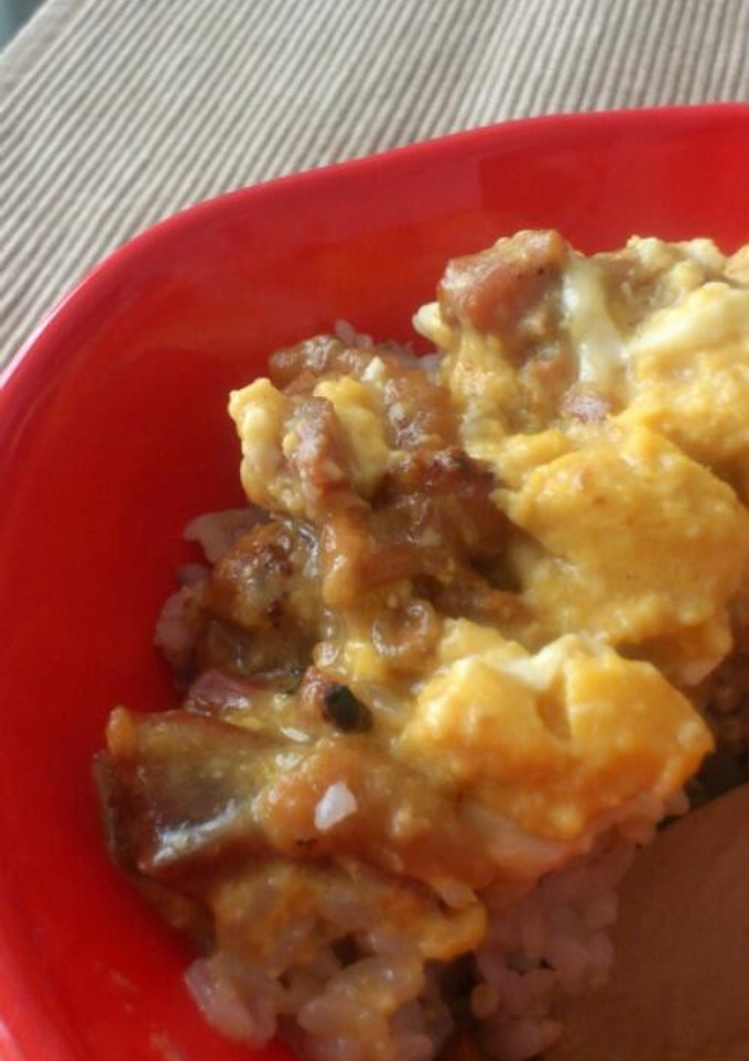 一人ランチに！やきとり缶で☆とろとろ卵丼-レシピのメイン写真