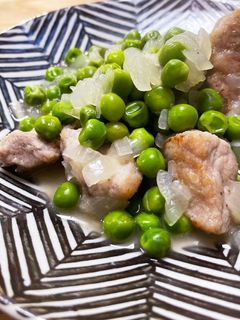 シェフ直伝★豚肉とグリンピースの煮込み★-レシピのメイン写真